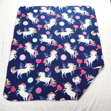 Wholesale Customized Soft Blanket polar fleece blanket dark color